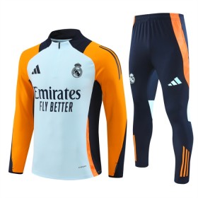 Real Madrid Trenings Collegegenser 2024-25 Kvart-Zip Blå